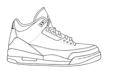 free printable sneaker template.